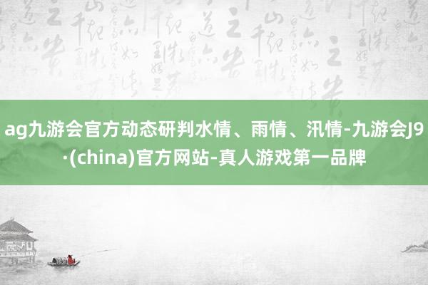 ag九游会官方动态研判水情、雨情、汛情-九游会J9·(china)官方网站-真人游戏第一品牌